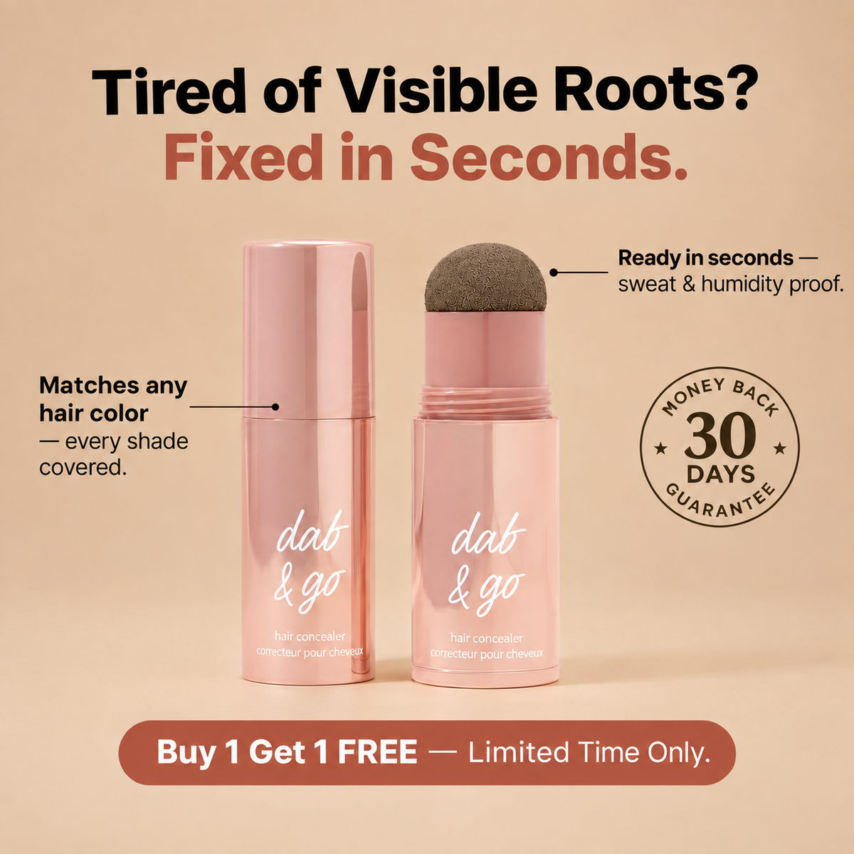 VELDAY® dab & go hair concealer - Buy 1 Get 1 FREE